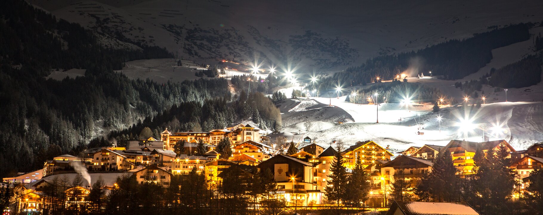 enlighted Möseralmabfahrt slope in Serfaus-Fiss-Ladis | © Andreas Kirschner